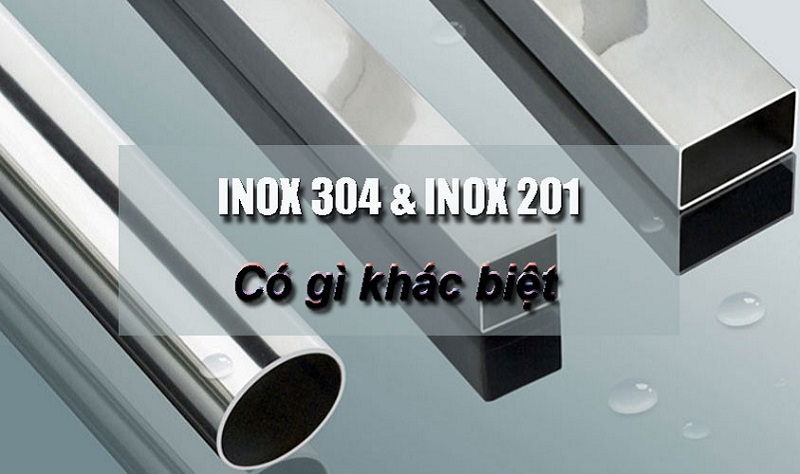 Inox 201 khác 304 về khả năng chống ăn mòn