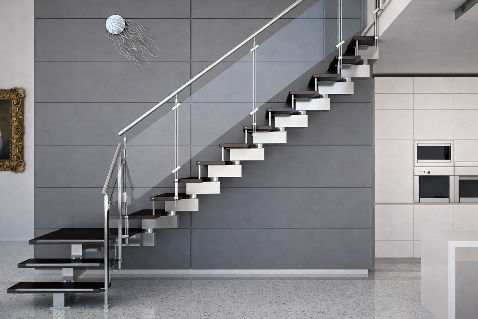 Chiều cao tay vịn cầu thang inox ảnh hưởng trực tiếp đến độ an toàn và tính cân đối của toàn bộ hệ cầu thang