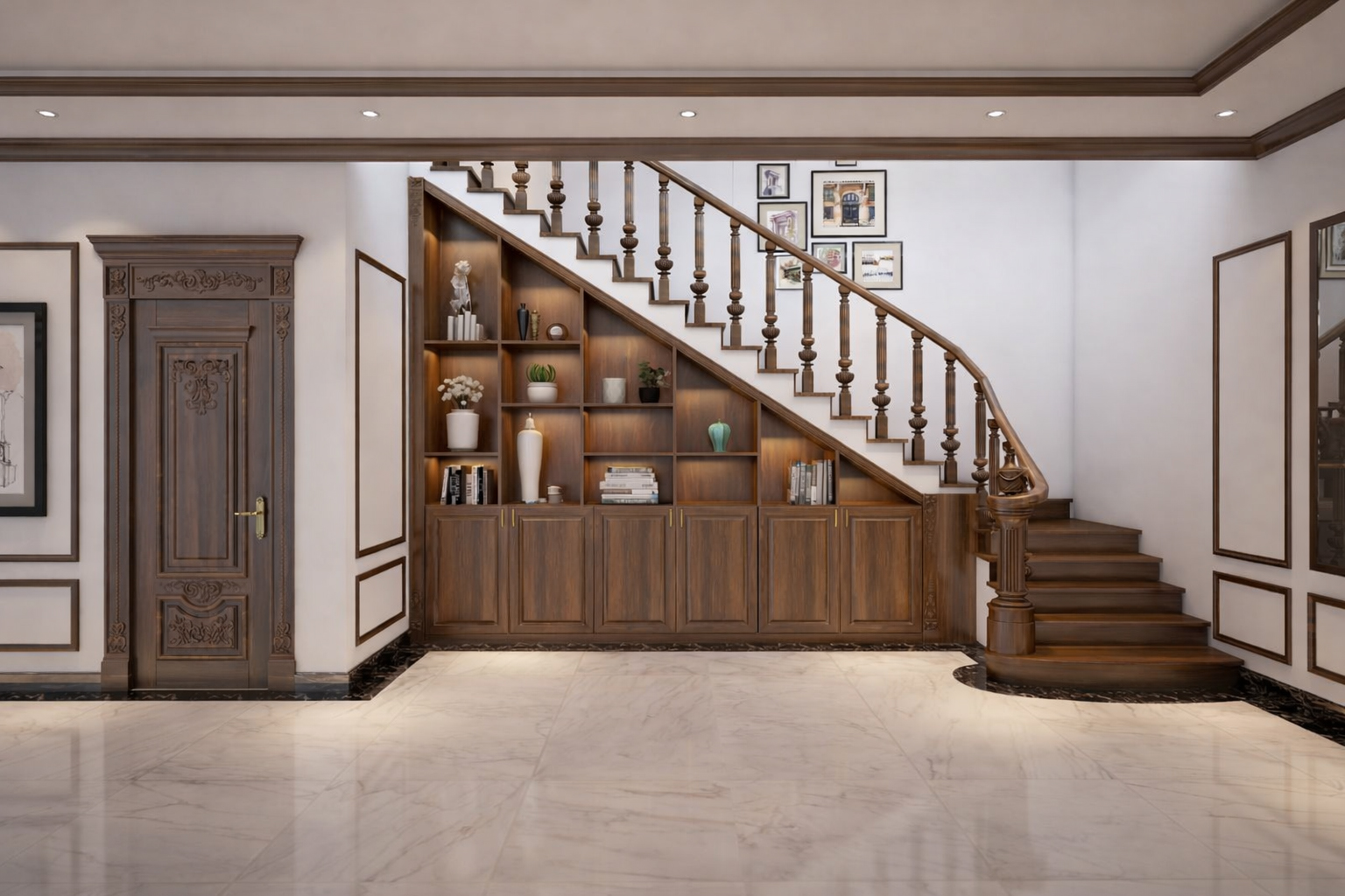 Cầu thang gỗ tự nhiên luôn giữ một vị trí đặc biệt trong thiết kế nội thất nhờ sự kết hợp hài hòa giữa giá trị thẩm mỹ và tính ứng dụng